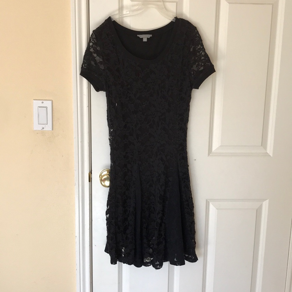 Black lace dress